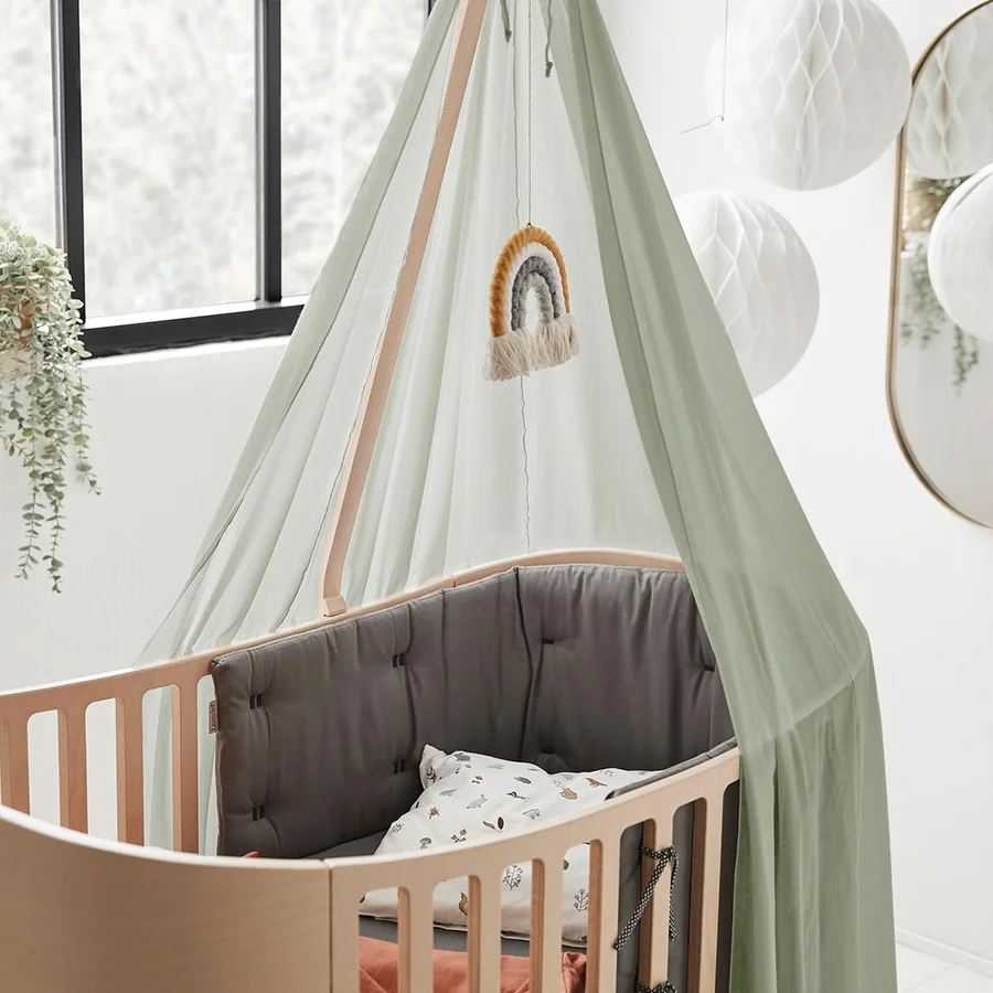 Leander Classic himmel til babyseng, sage green