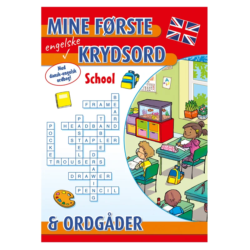 Mine første engelske krydsord og ordgåder, School