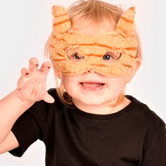 Den Goda Fen tiger maske, fluffy one size