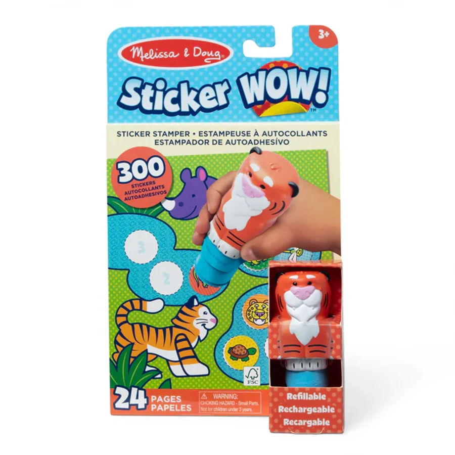 Melissa & Doug Sticker WOW, Aktivitetssæt, tiger