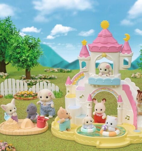 Sylvanian families der hygger sig på slottet