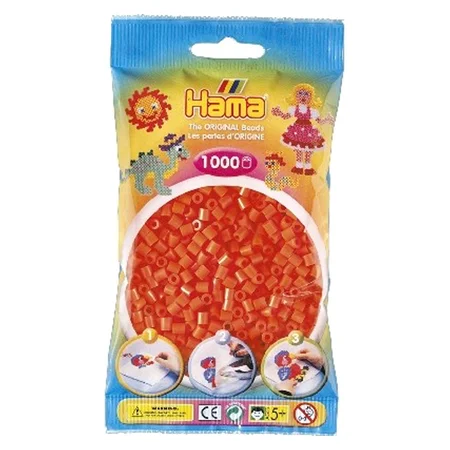 Hama perler 1000 stk orange, frv 04