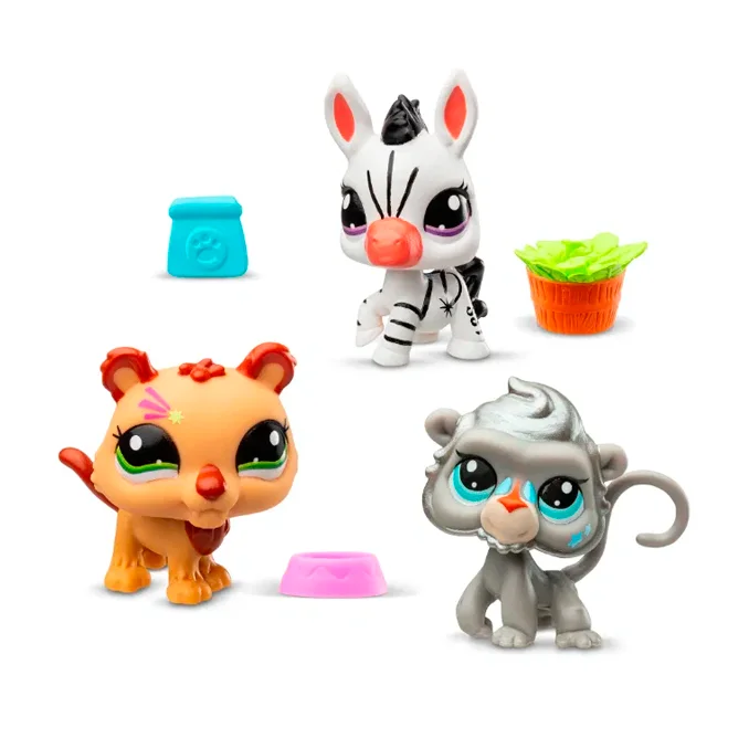 Littlest Pet Shop trio i tube, Zoo pets