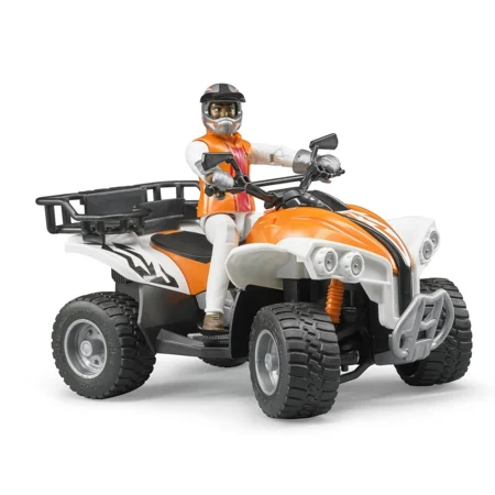 Bruder Quad 4 hjuls ATV m fører