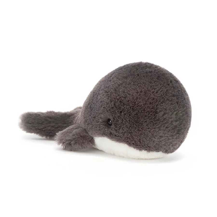 Jellycat Ocean Wavelly hval, inky 15 cm