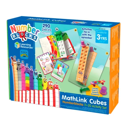 MathLink Cubes, Numberblocks - aktivitetssæt m tallene 11-20