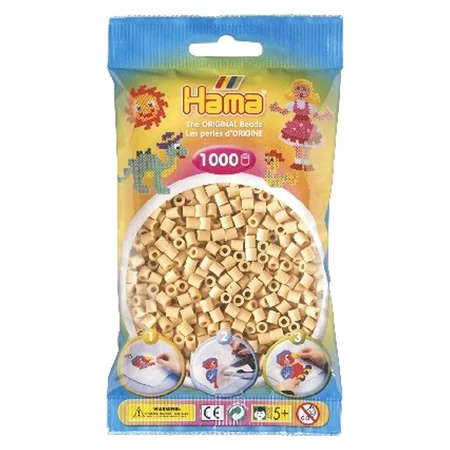 Hama perler 1000 stk beige, frv 27