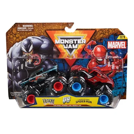 Monster Jam 1:64 Marvel 2-pak Spider man:Venom