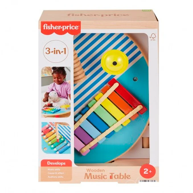 Fisher Price musikbord i træ