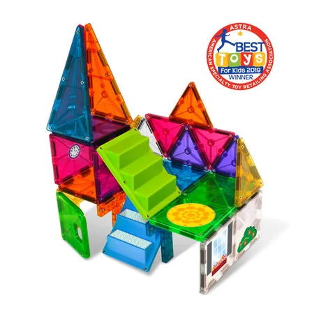 Magna-Tiles byggemagneter, House clear - 28 dele