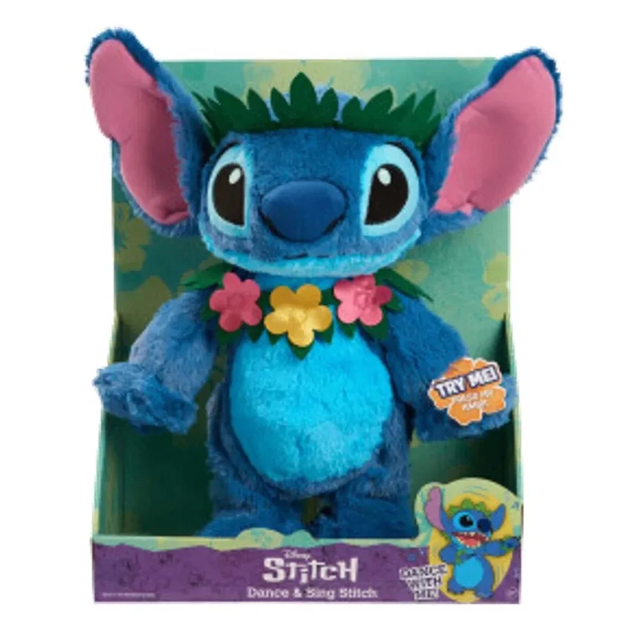 Disney Stitch Dance & sing bamse, 38 cm