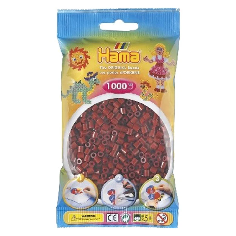 Hama perler 1000 stk bordeaux, frv 30