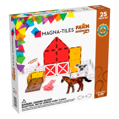 Magna-Tiles byggemagneter, Bondegårdsdyr