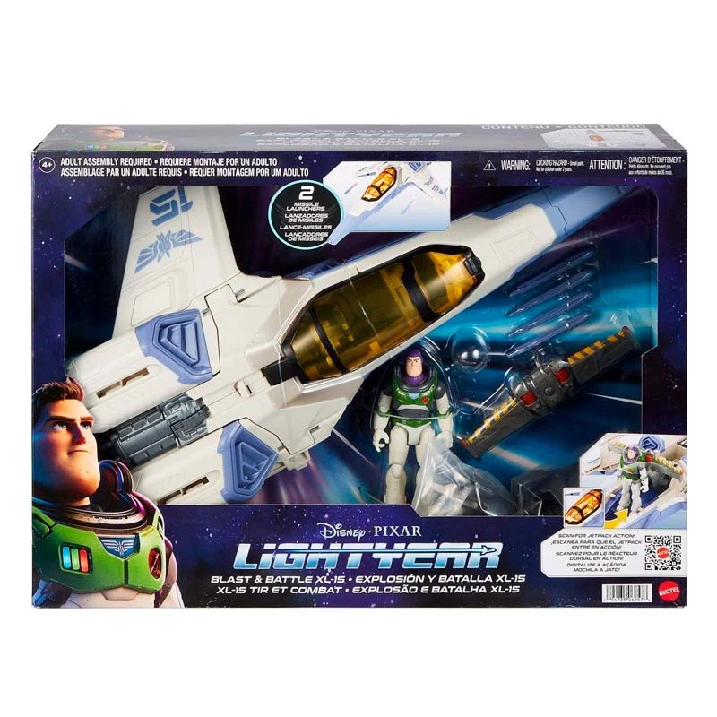 Lightyear Blast & Battle XL-15 rumfartøj med Buzz Lightyear figur