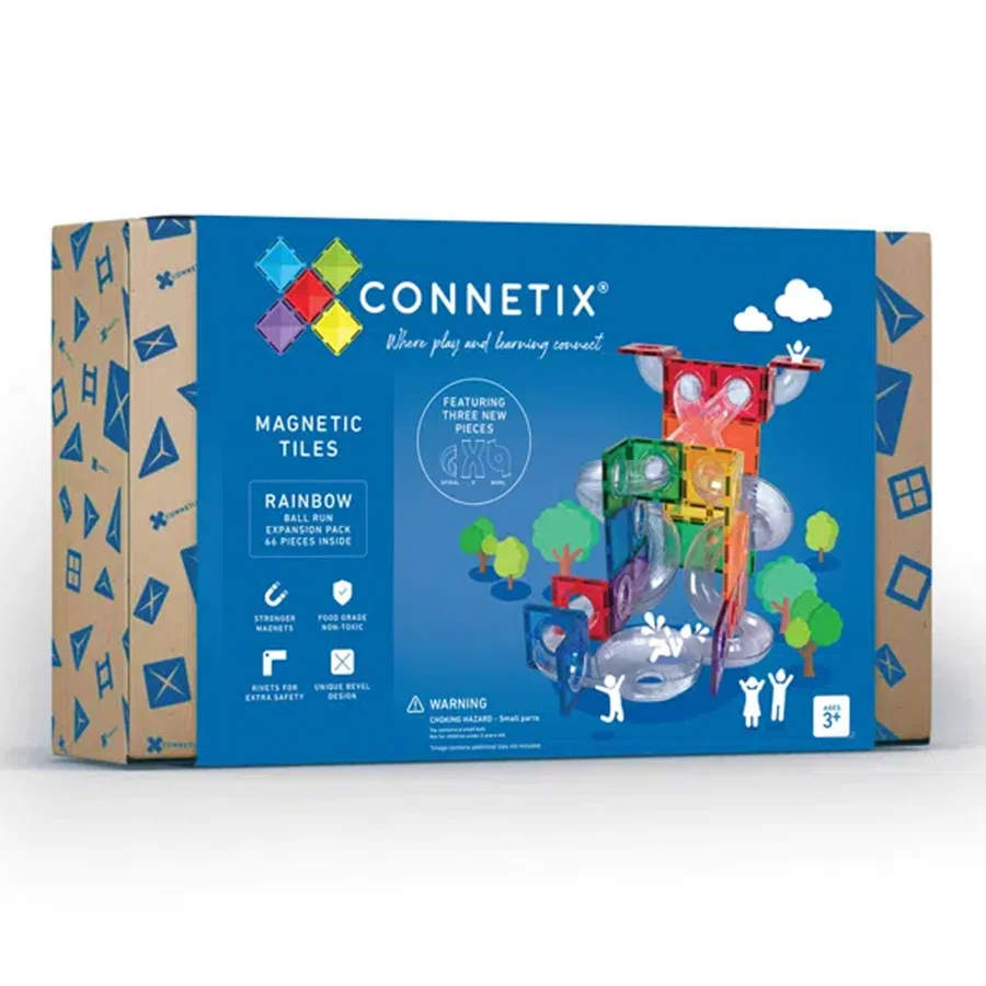 Connetix byggemagneter, Kuglebane - 66 dele