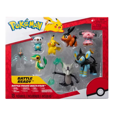 Pokemon battle figurer, 8-pak