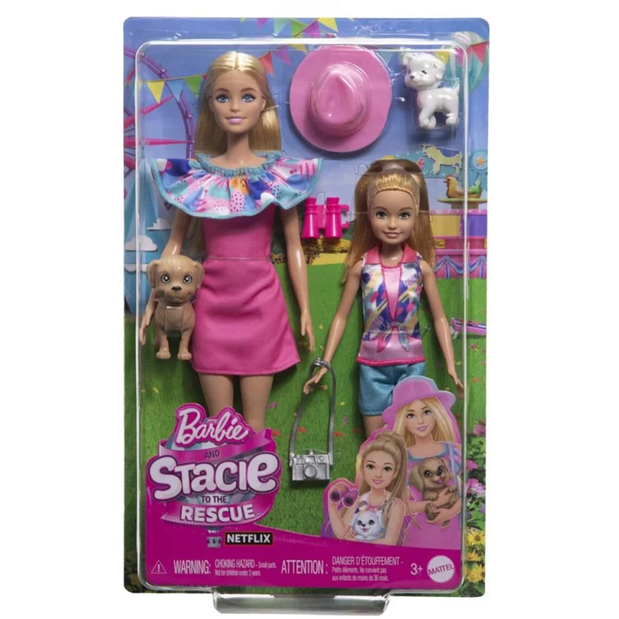 Barbie og Stacie inkl. hunde