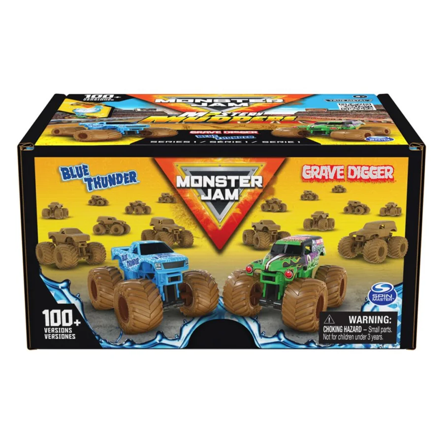 Monster Jam 1:64 Mystery Mudders, 2-pak