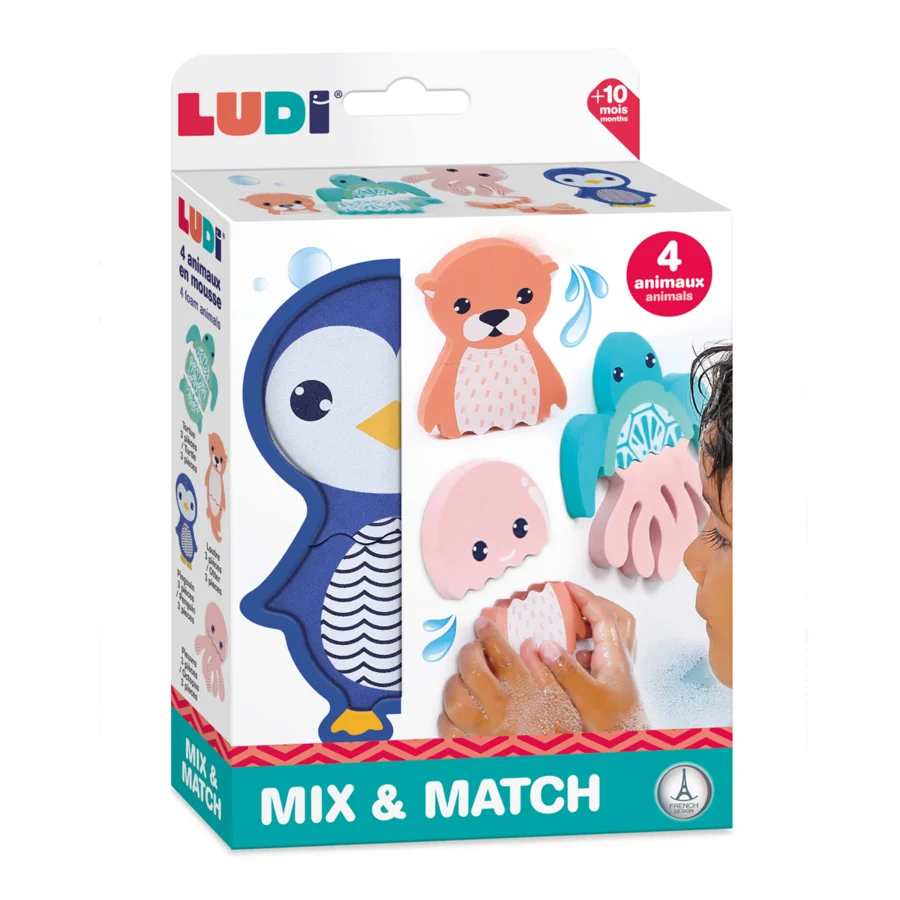 Ludi mix og match skumdyr til badet