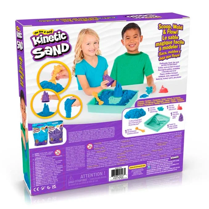 Kinetic Sand sandkassesæt, blå