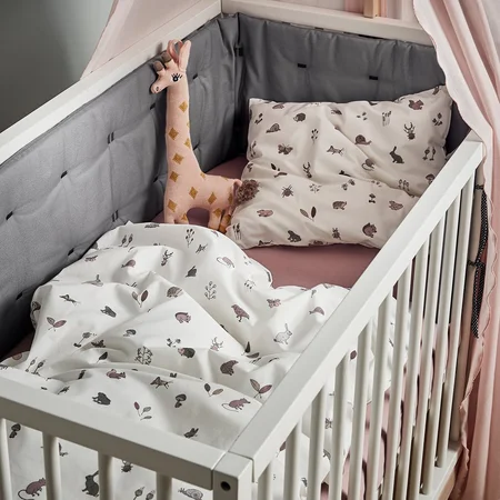 Leander sengerand til Linea og Luna babyseng, Cool Grey