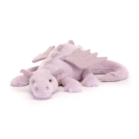 Jellycat drage lavender, 50 cm