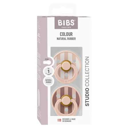 BIBS Studio Line 2-pak sut str 1 blush mix