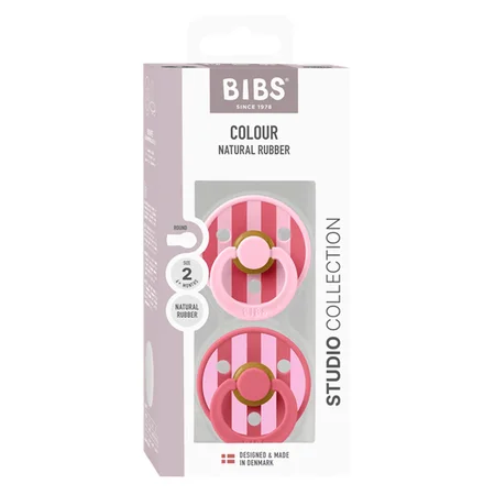 BIBS Studio Line 2-pak sut str 2 baby pink coral mix