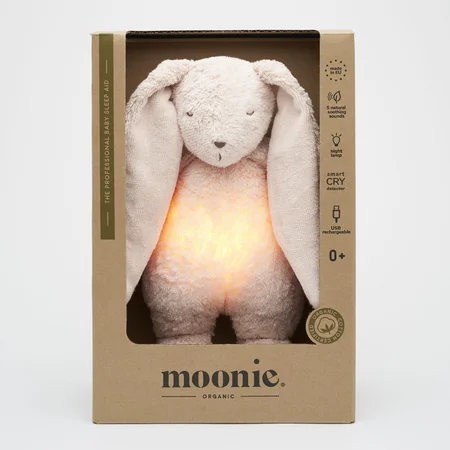 Moonie Organic kanin med lampe, rose natur