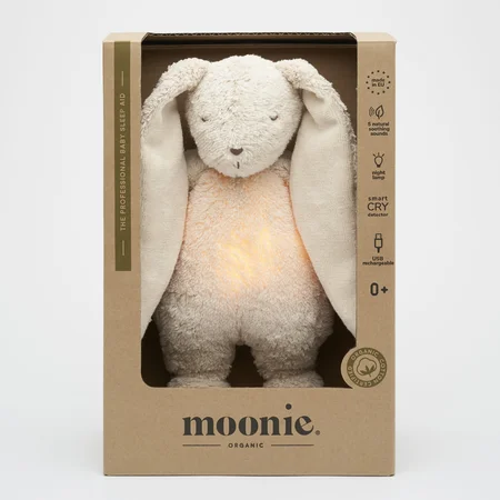 Moonie Organic kanin med lampe, sand natur