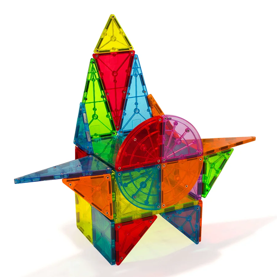 Magna-Tiles byggemagneter Metropolis, clear - 110 dele