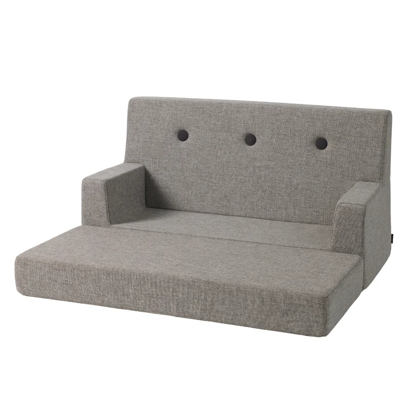 by Klip Klap KK Kids Sofa, multi grå med grå knap