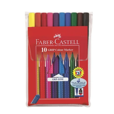 Faber-Castell grip tusser, 10 stk