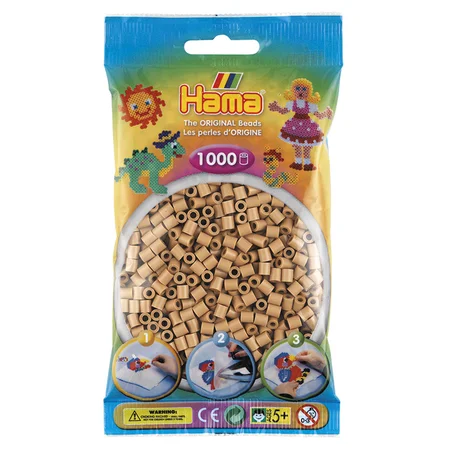 Hama perler 1000 stk tan, frv 75