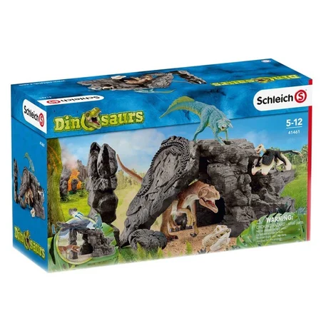 Schleich dinosaurhule med dinoer