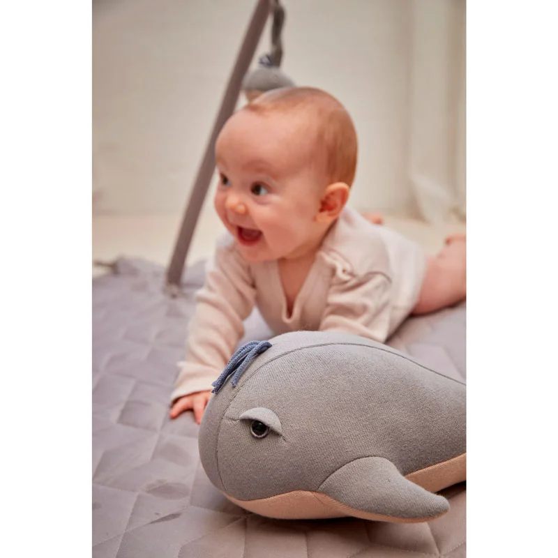 Filibabba bamse, Willie the whale Grey - 30 cm