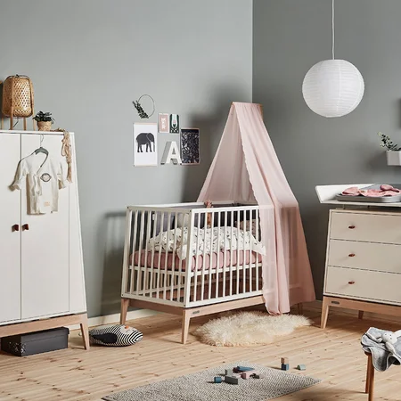 Leander himmel til Linea og Luna babyseng, Dusty Rose