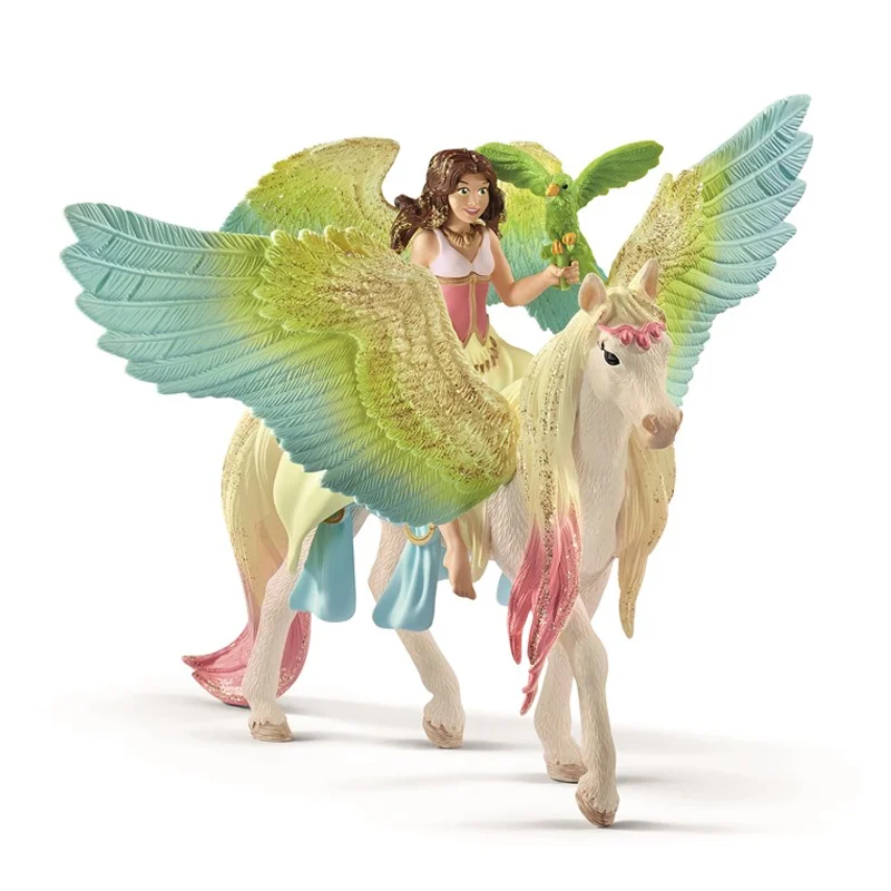 Schleich Bayala, feen Surah og glimmer pegasus