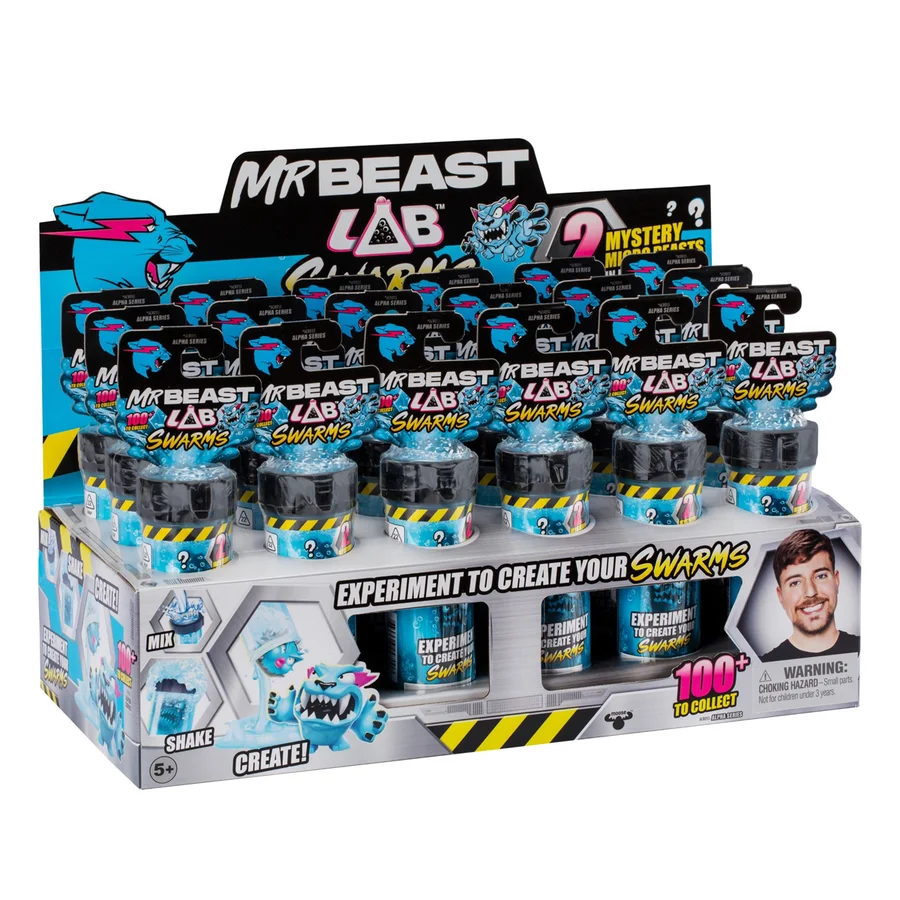 MrBeast Lab Swarms testrør m 2 figurer