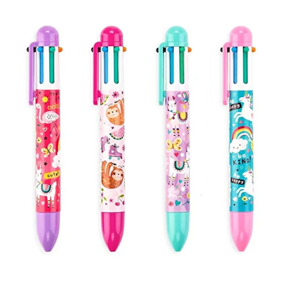 Funtastic friends 6 click multicolor pens, asst farver