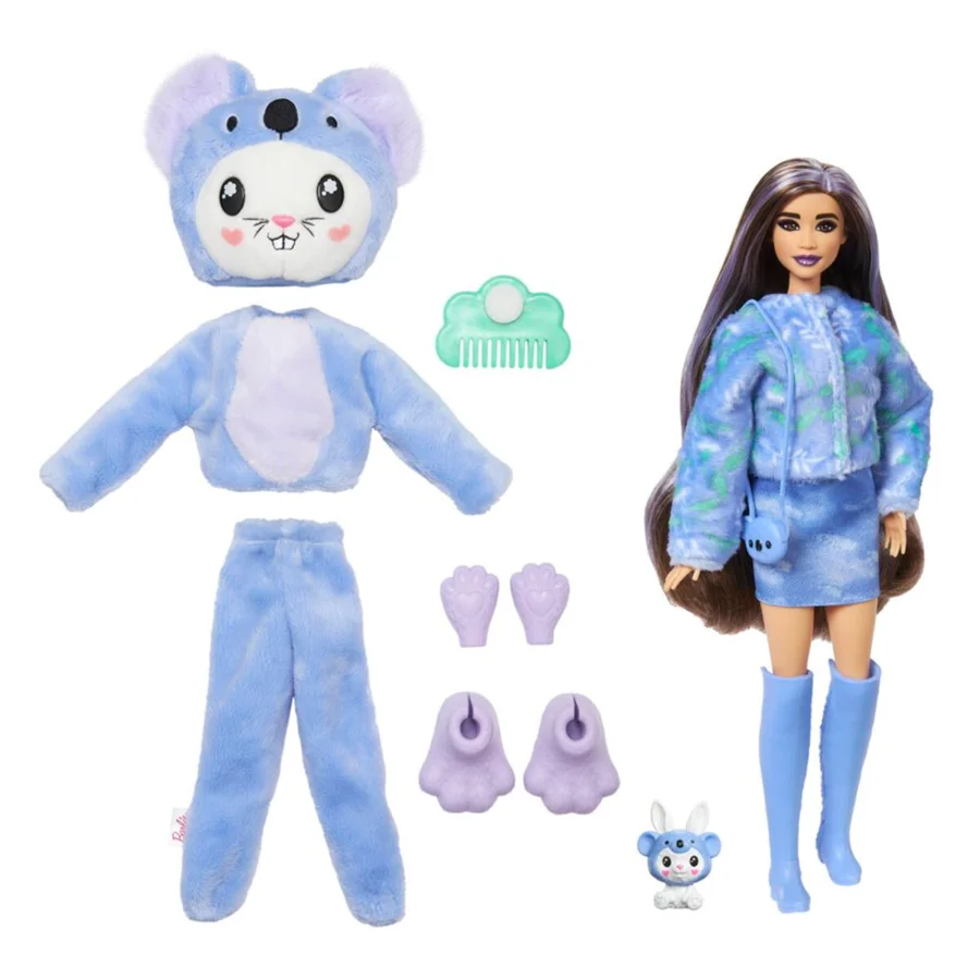 Barbie Cutie Reveal, kanin i koala-dragt