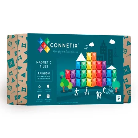 Connetix Rainbow Rectangle 18 dele