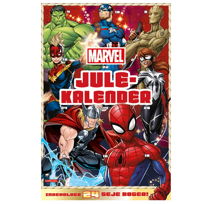 Marvel julekalender, 24 bøger