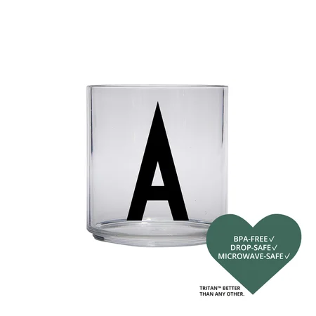 Design Letters personlig drikkeglas i tritan, A-Z