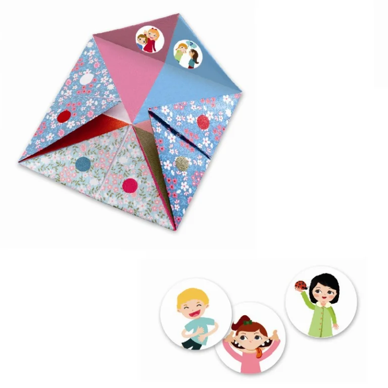 Djeco origami, nip-nappere i lyse farver