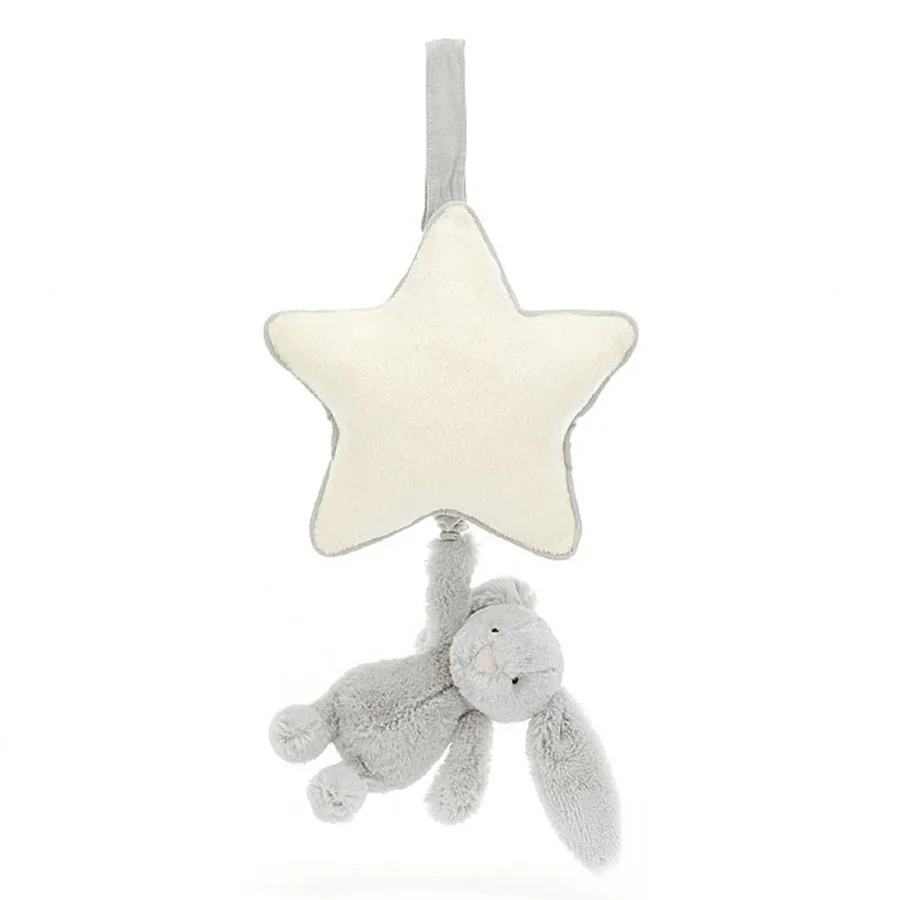 Jellycat Bashful Kanin spilledåse, silver