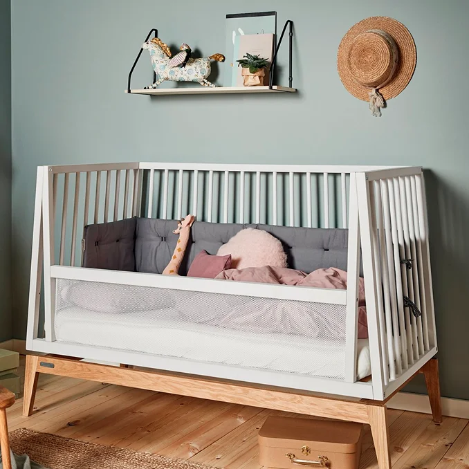 Leander Luna babyseng, 120 x 60 - hvid/eg