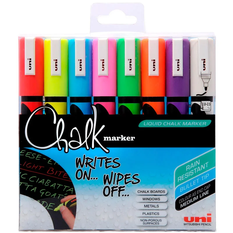 Chalk Marker PWE-5M, 8 stk