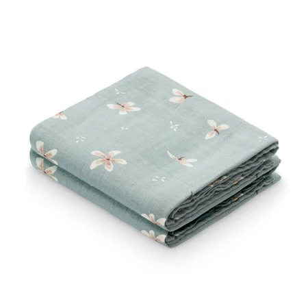 Cam Cam 2-pak muslin stofbleer, Windflower Blue