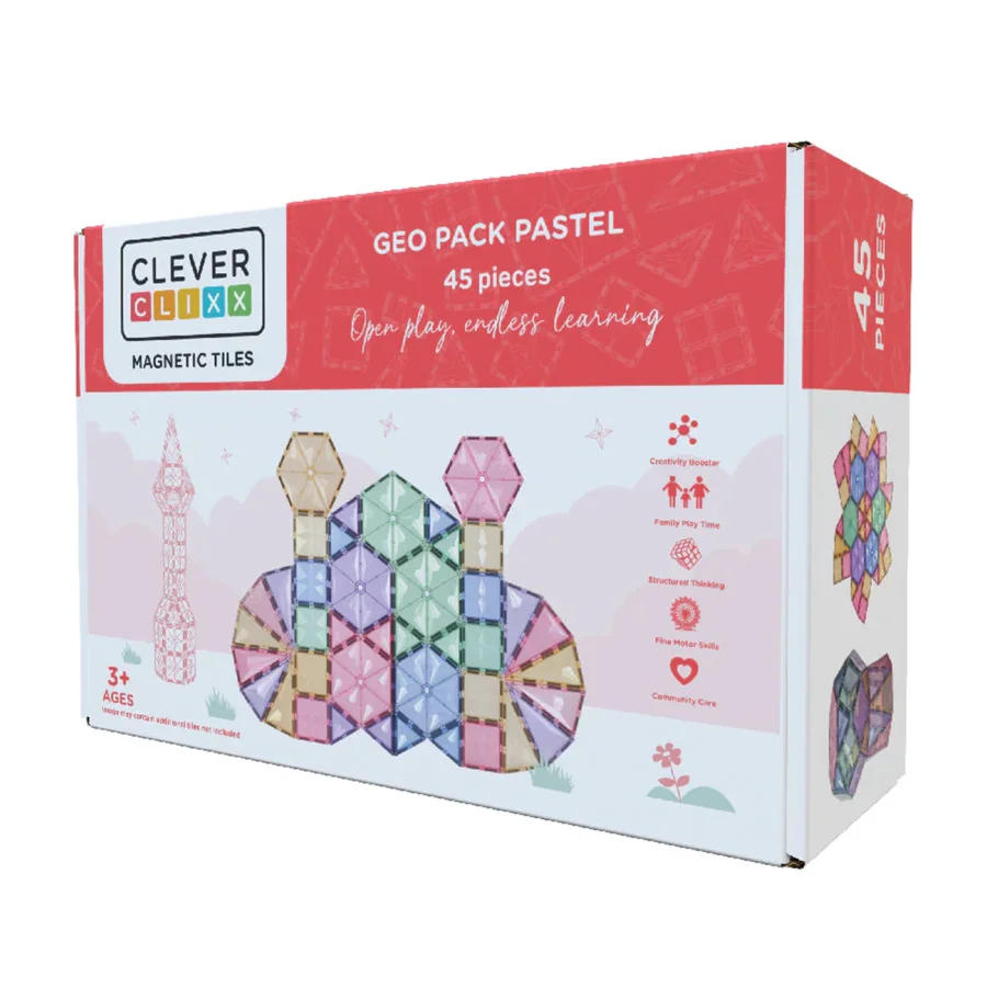 Cleverclixx Geo pastel, 45 dele